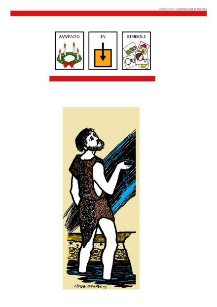 illustrazione del brano evangelico di Marco 1, 2-8