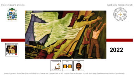 Risorgeremo con Gesù - cartolina augurale di Pasquq delle diocesi calabresi